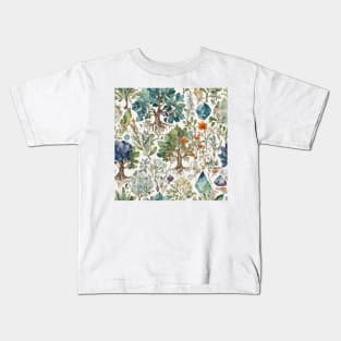 Vintage Botanical Herbarium Kids T-Shirt